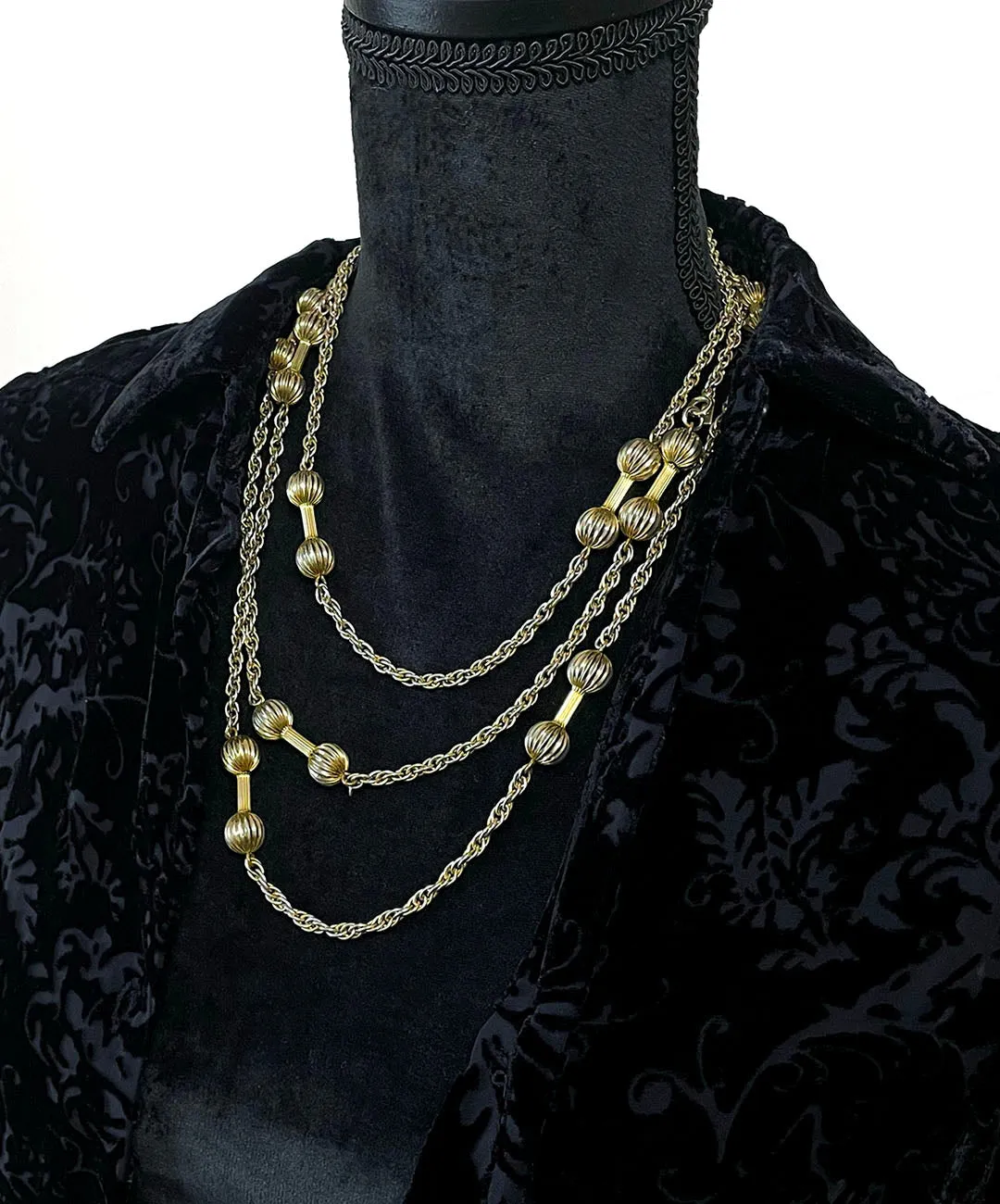 【USA輸入】ヴィンテージ MONET エクストラロング ネックレス/Vintage MONET Extra Long Necklace