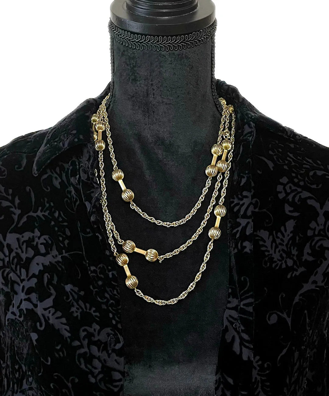 【USA輸入】ヴィンテージ MONET エクストラロング ネックレス/Vintage MONET Extra Long Necklace