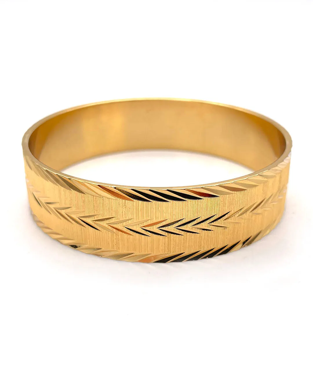 【USA輸入】ヴィンテージ MONET ゴールド カッティング バングル/Vintage MONET Gold Cutting Bangle