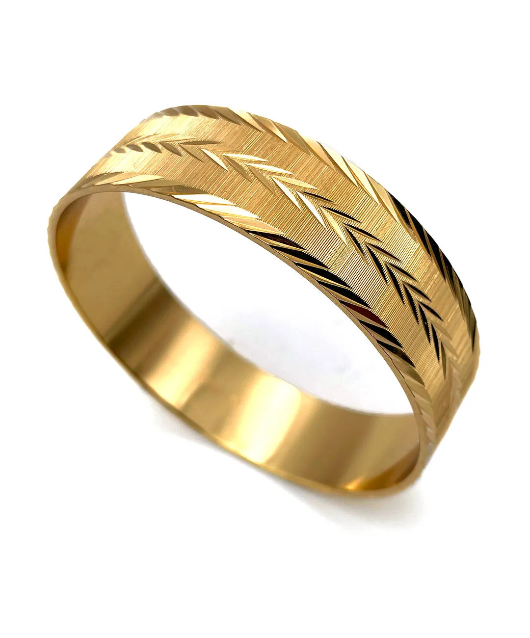 【USA輸入】ヴィンテージ MONET ゴールド カッティング バングル/Vintage MONET Gold Cutting Bangle