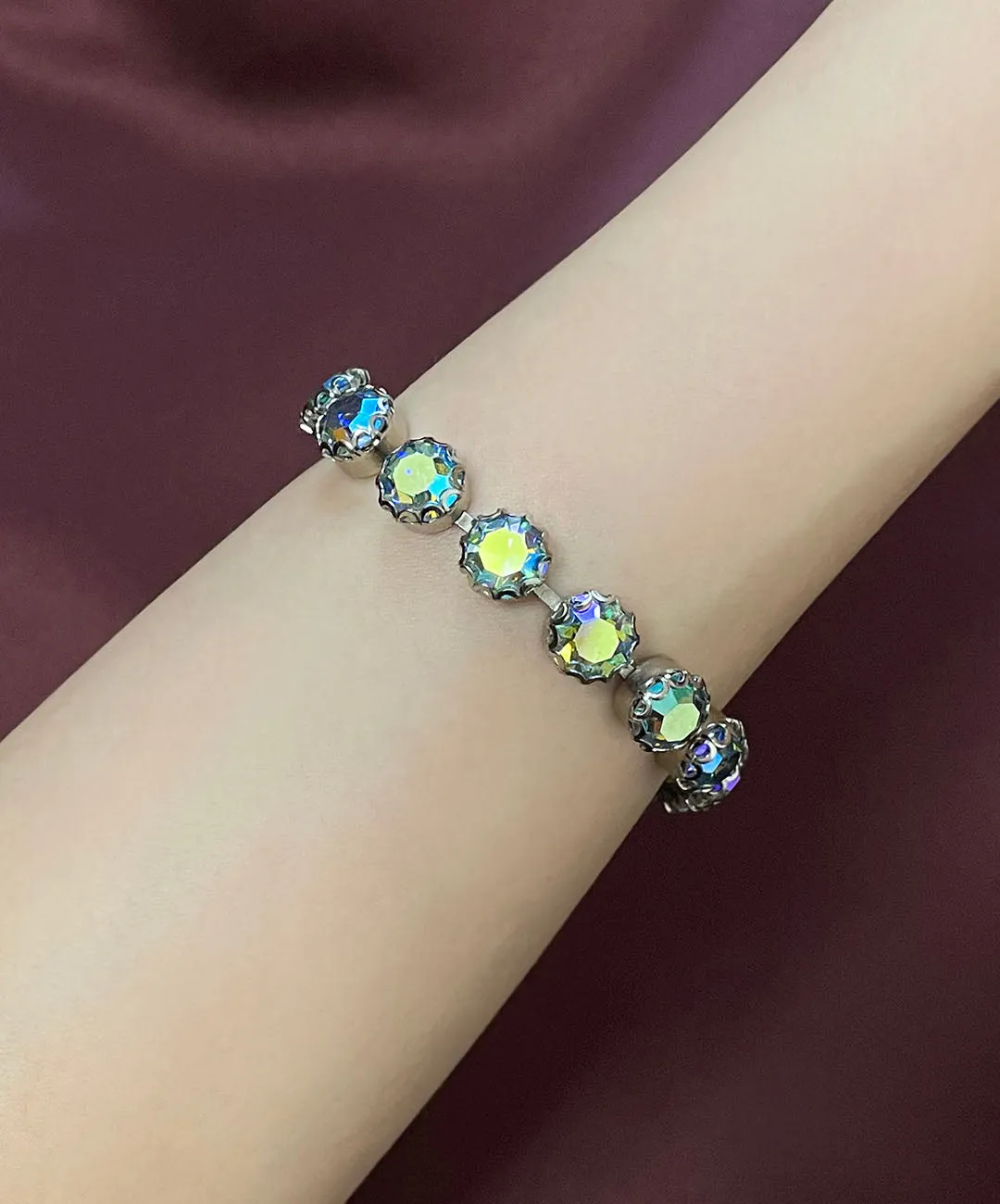 【USA輸入】ヴィンテージ WEISS オーロラビジュー ブレスレット/Vintage WEISS Aurora Bijou Bracelet