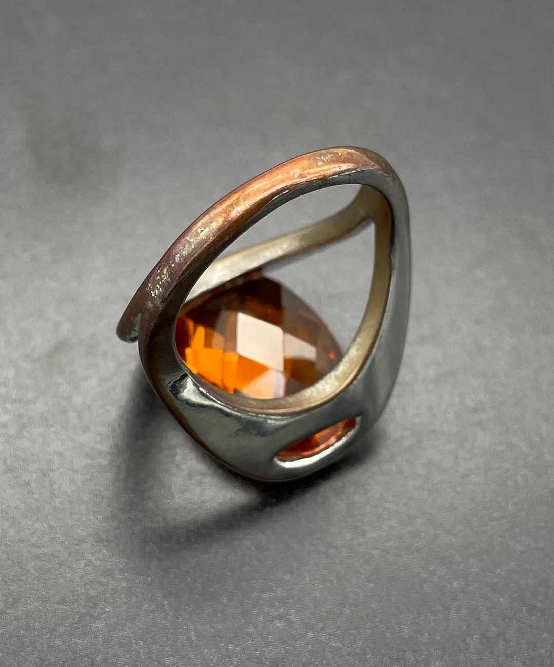 【USA輸入】ヴィンテージ オレンジ ビジュー リング/ Vintage Orange Bijou Ring