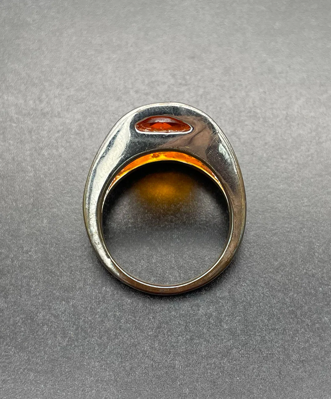 【USA輸入】ヴィンテージ オレンジ ビジュー リング/ Vintage Orange Bijou Ring