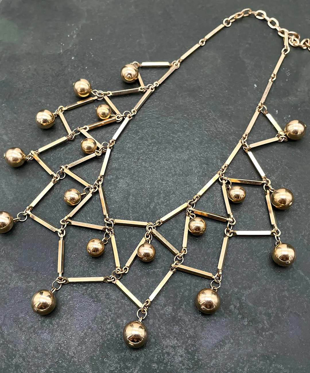 【USA輸入】ヴィンテージ デザイン メタル ネックレス/VINTAGE design Metal Necklace