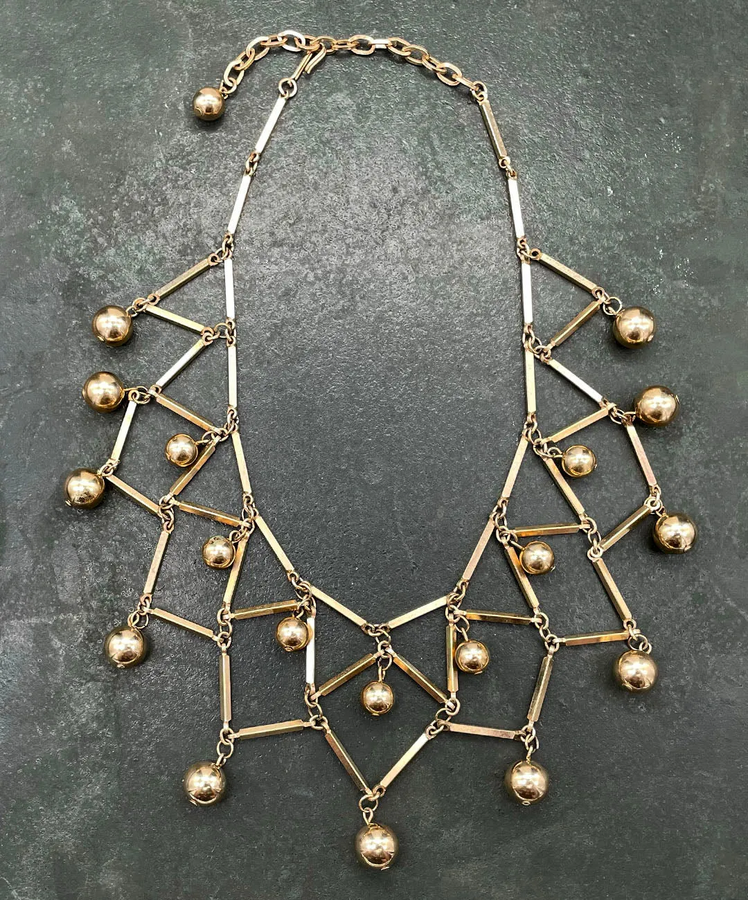 【USA輸入】ヴィンテージ デザイン メタル ネックレス/VINTAGE design Metal Necklace