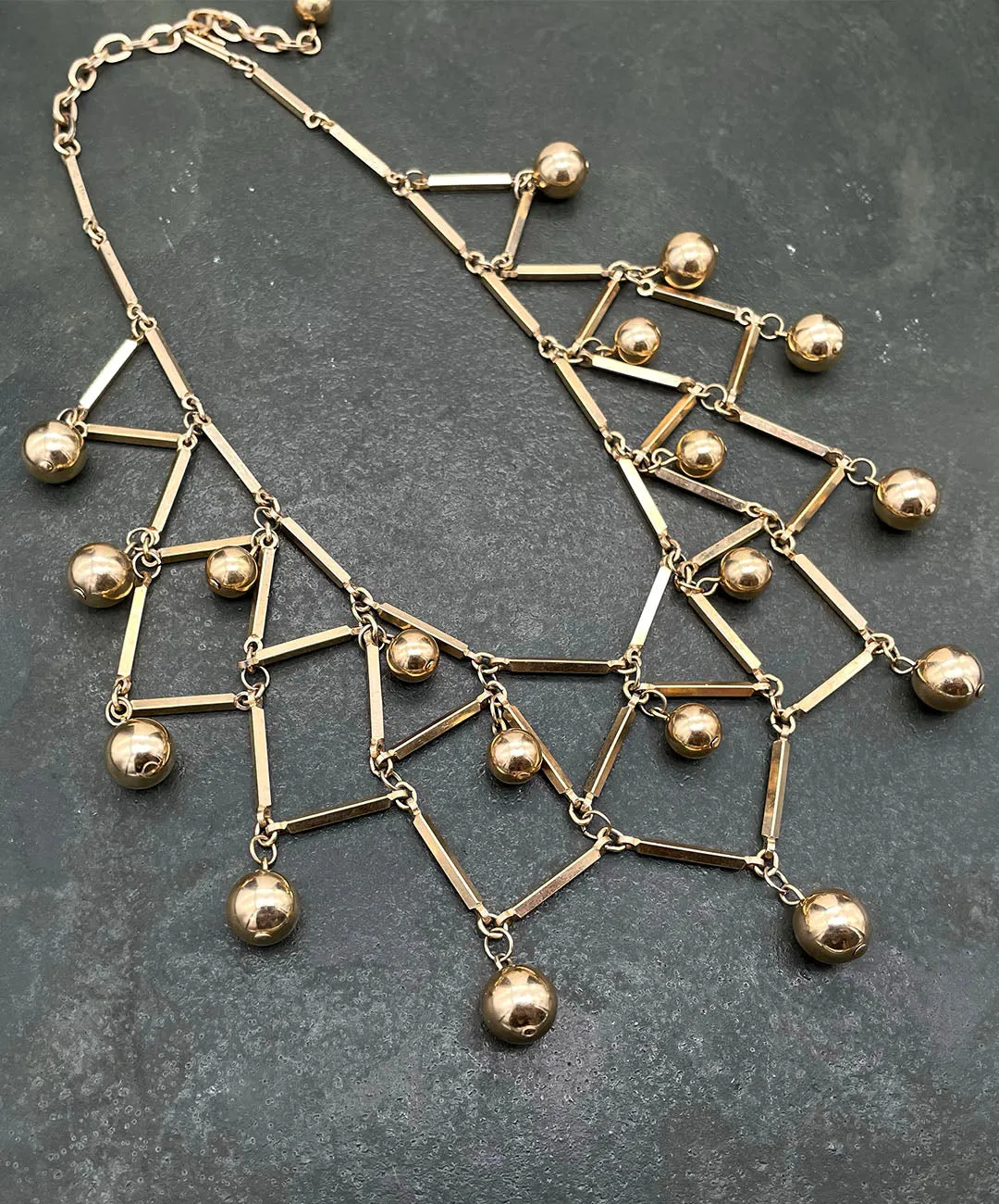 【USA輸入】ヴィンテージ デザイン メタル ネックレス/VINTAGE design Metal Necklace