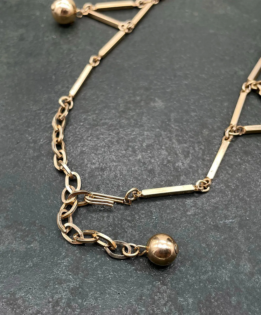 【USA輸入】ヴィンテージ デザイン メタル ネックレス/VINTAGE design Metal Necklace