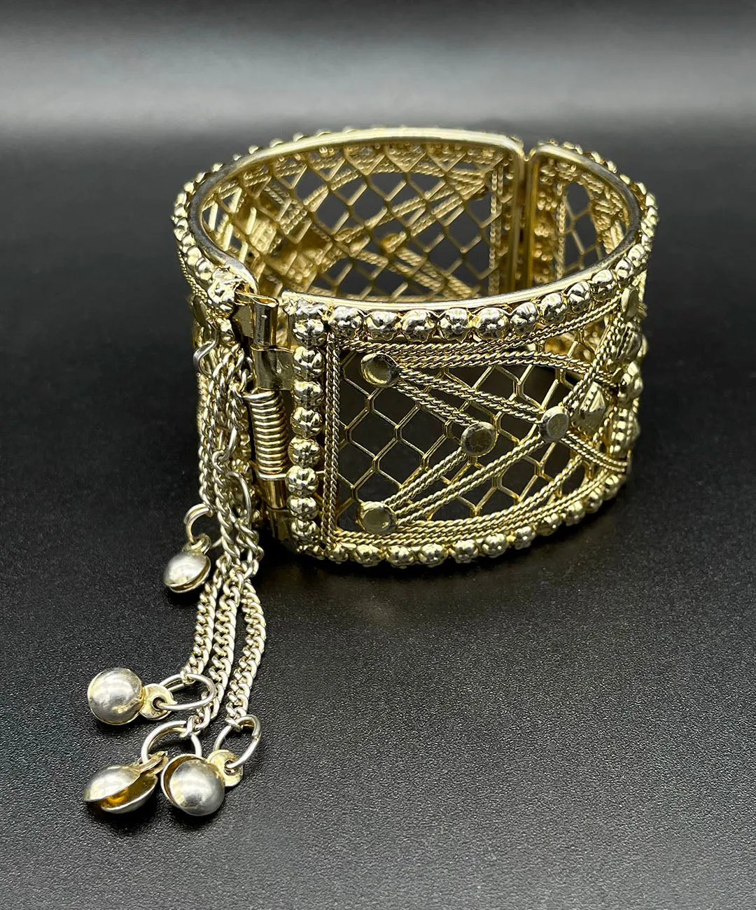 【USA輸入】ヴィンテージ フィリグリー フリンジ バングル/Vintage Filigree Fringe Bangle