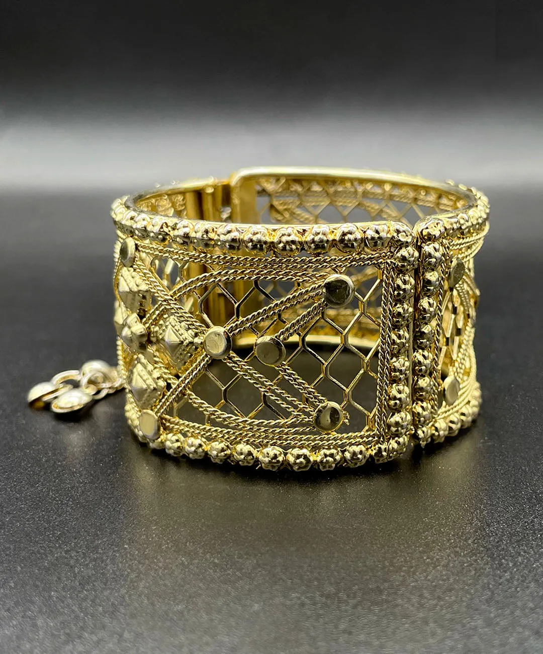 【USA輸入】ヴィンテージ フィリグリー フリンジ バングル/Vintage Filigree Fringe Bangle