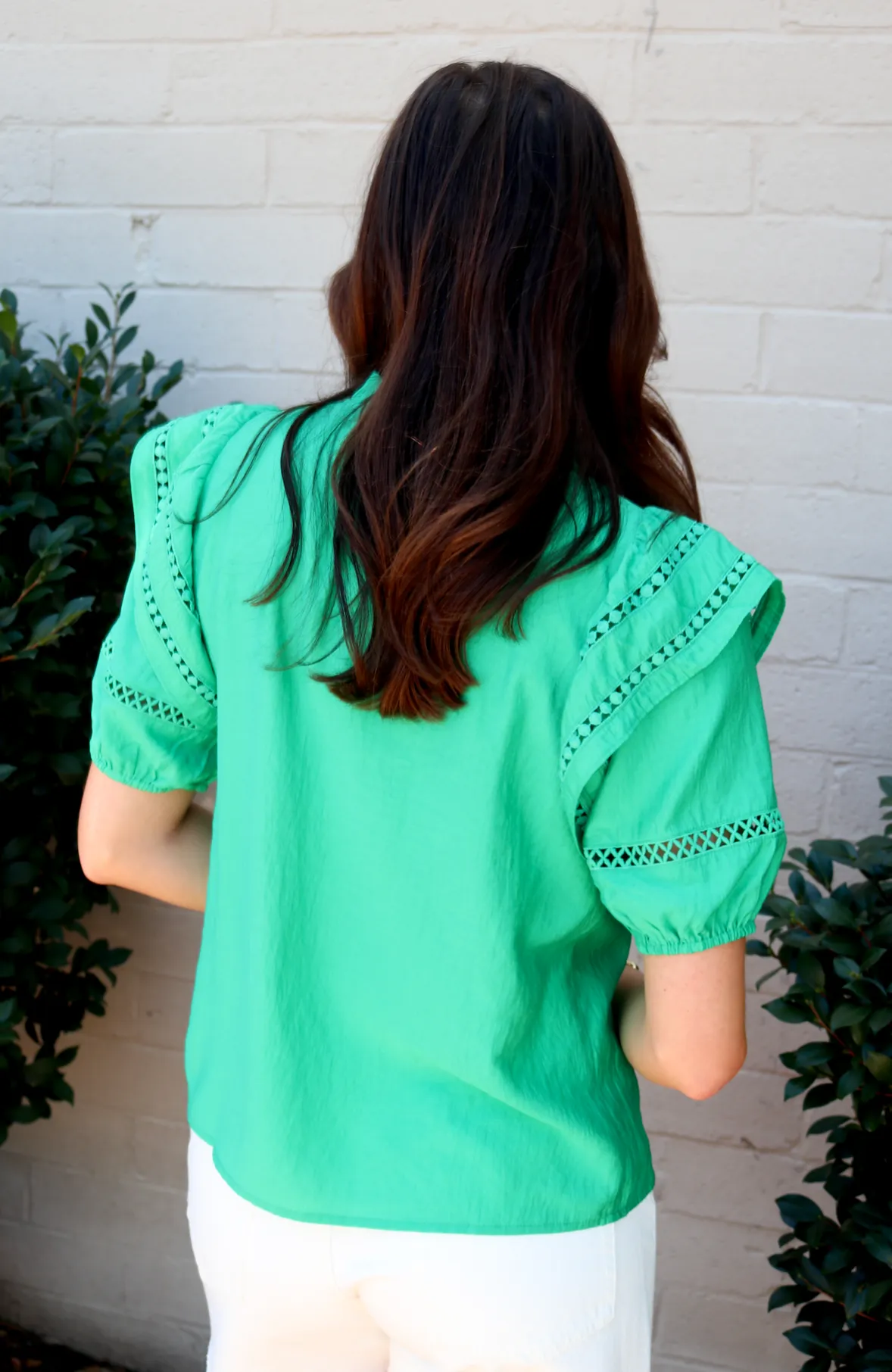 Venice Lace Top | Green