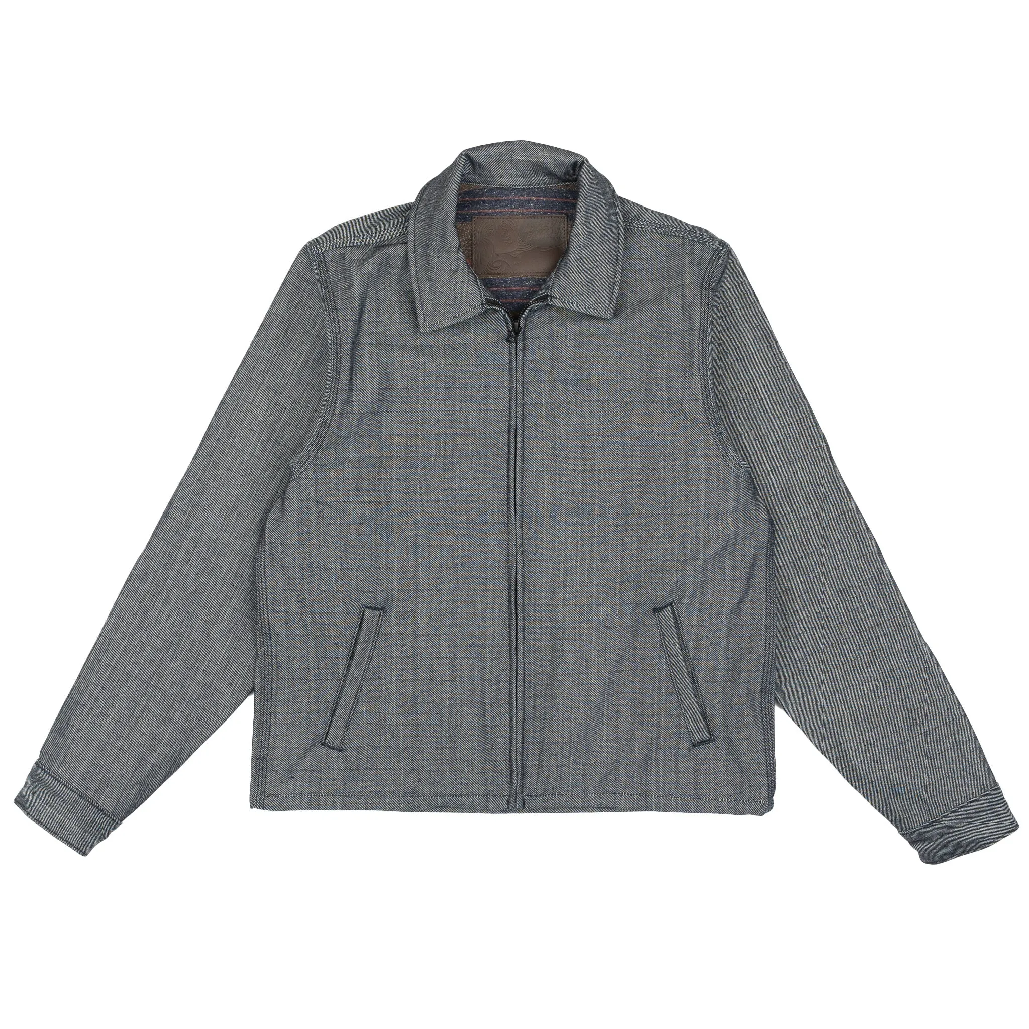 Zip Chore Coat - Blanket Lined Indigo x White