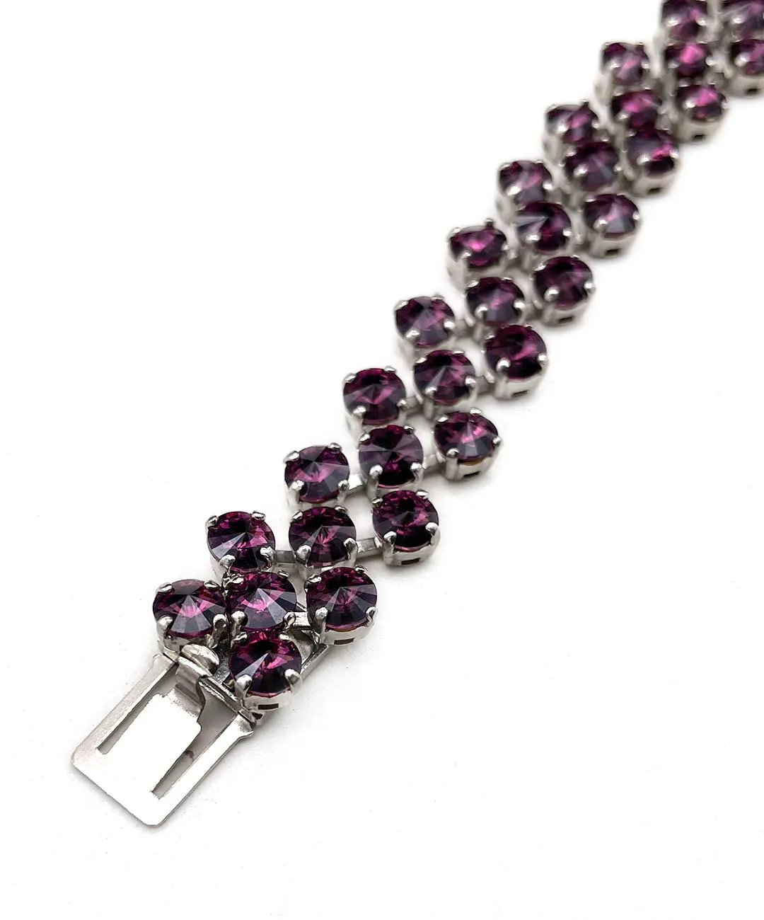 【ドイツ買付】ヴィンテージ SEIBOTH アメジストパープル ビジュー ブレスレット/Vintage SEIBOTH Amethyst Bijou Bracelet