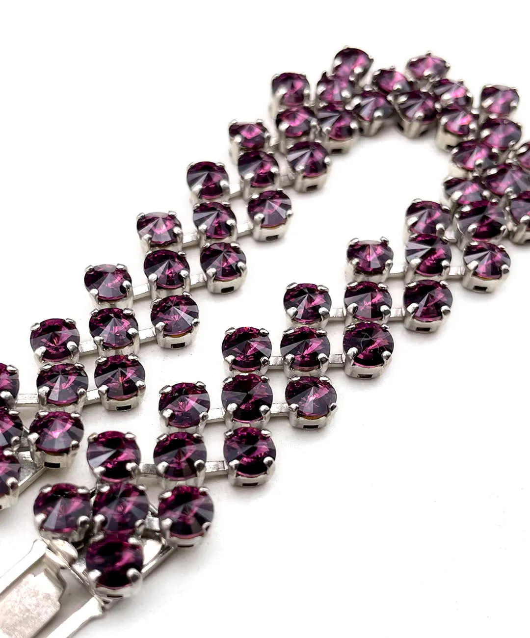 【ドイツ買付】ヴィンテージ SEIBOTH アメジストパープル ビジュー ブレスレット/Vintage SEIBOTH Amethyst Bijou Bracelet